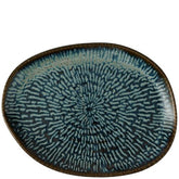 Churchill Envisage Cascade Sapphire Blue Organic Oblong Platter 26x20cm (Pack of 6)